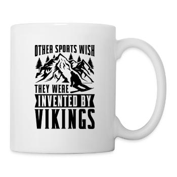 D’autres sports souhaitent aimer le ski sur neige Skieur XC - Mug blanc - blanc - Droite