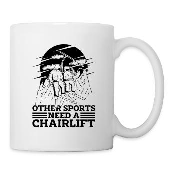 D’autres sports ont besoin d’un télésiège Hiver Neige Skieur XC - Mug blanc - blanc - Droite