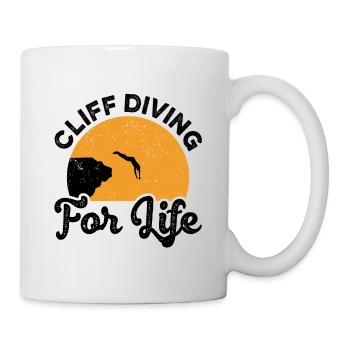 Cliff Diving For Life Cliff Diver Watersports Tomb - Mug - white - Right