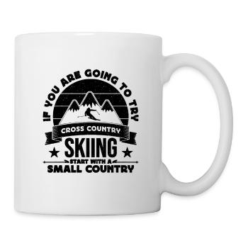 Si vous allez essayer les sports d’hiver XC Skier - Mug blanc - blanc - Droite