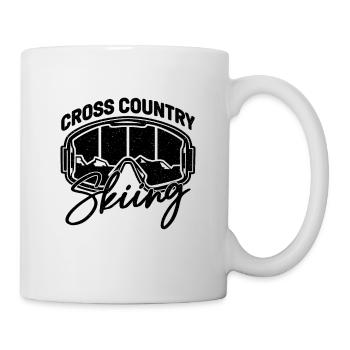 Cross Country Skiing Loves Ski Racing XC Skier - Tasse - Weiß - Rechts