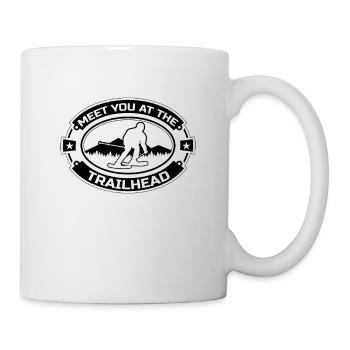 Meet You At The Trailhead Winter Sports XC Skier - Tasse - Weiß - Rechts