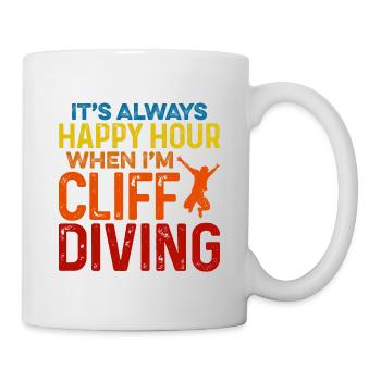 It's Always Happy Hour When I'm Cliff Diving Tombs - Mug - white - Right