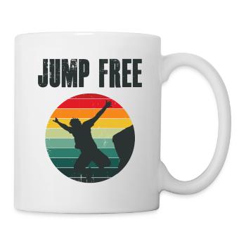 Retro Graphic Cliff Diver Cliff Diving Tombstoning - Mug - white - Right