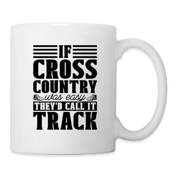 Si le cross-country était un coureur de marathon - Mug blanc - blanc - Droite
