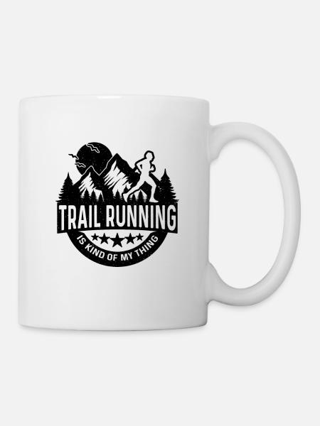 Le trail running est un peu mon athlète Trail Runner - Mug blanc - blanc