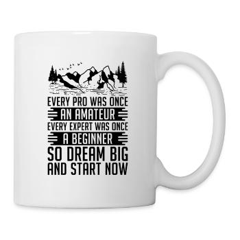 Chaque pro était autrefois des athlètes qui s’entraînaient Trail Runner - Mug blanc - blanc - Droite