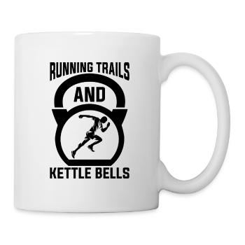 Running Trails And Marathoner Trail Runner - Mug - white - Right