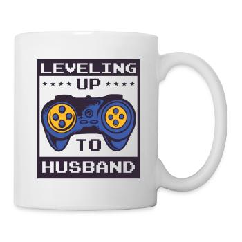 Gaming Gamer Husband Marriage Leveling Up To Husband - Mug - white - Right