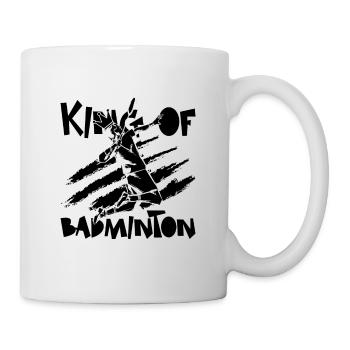 King Of Badminton Shuttlecock Badminton Player - Mug - white - Right