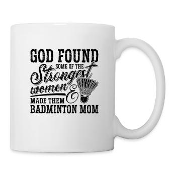 Dieu a trouvé une partie du joueur de badminton Shuttlecock - Mug blanc - blanc - Droite