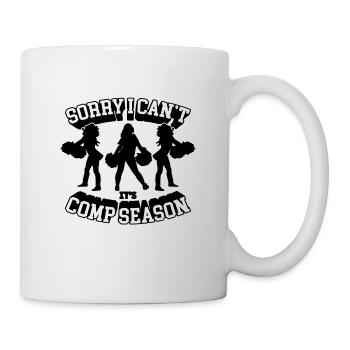 Sorry I Can't It's Comp Cheer Squad Cheerleader - Mug - white - Right