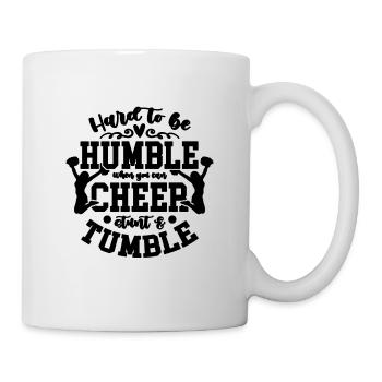 Difficile d’être humble quand vous êtes pom-pom girls de gymnastique - Mug blanc - blanc - Droite