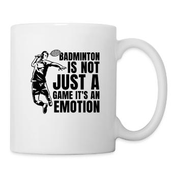 Badminton Is Not Just A Net Shot Badminton Player - Mug - white - Right