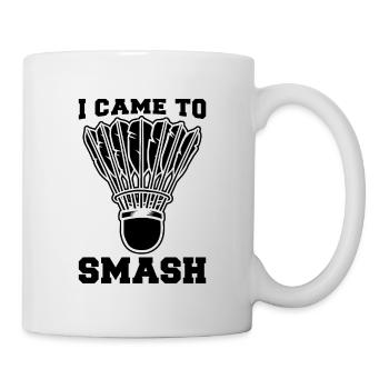 I Came To Smash Racquet Sport Badminton Player - Mug - white - Right