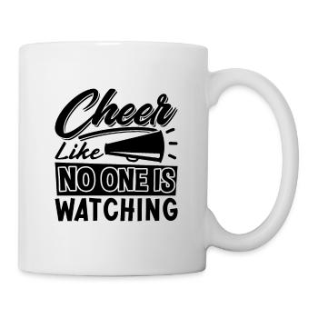 Cheer comme si personne n’aimait encourager la pom-pom girl - Mug blanc - blanc - Droite