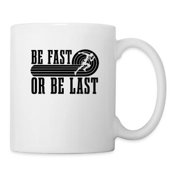 Be Fast Or Be Last Retro Loves Running Sprinter - Mug - white - Right