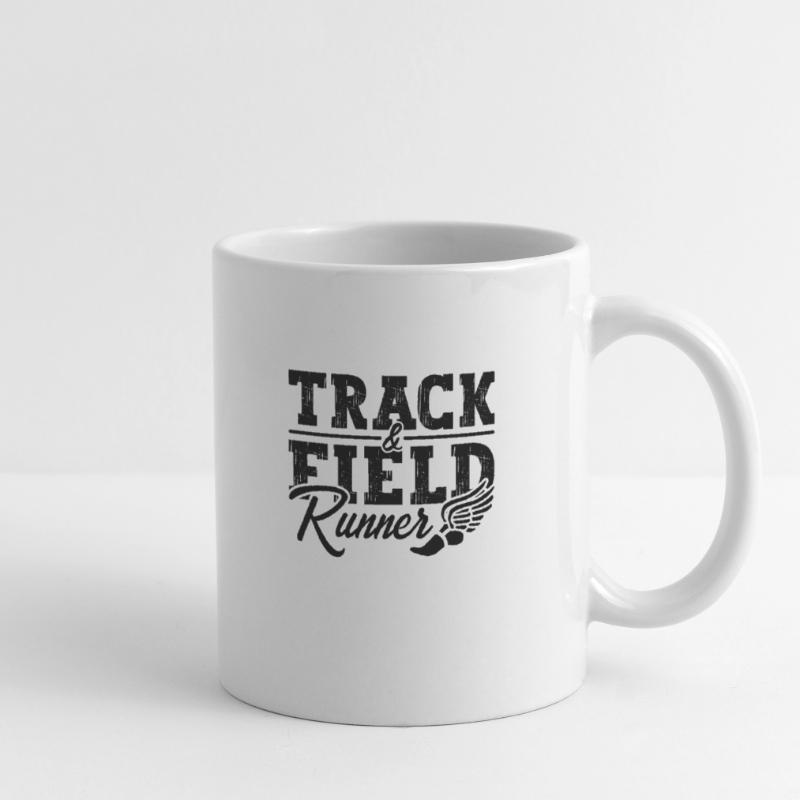 Course d’athlétisme Sprint Sprinter Mug blanc
