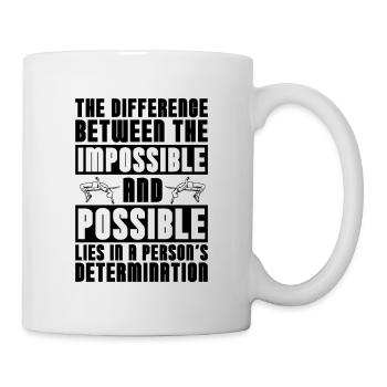 The Difference Between The Jumping High Jumper - Tasse - Weiß - Rechts