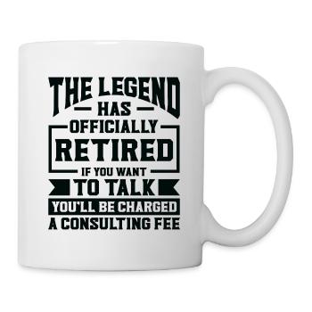 Retraité Pension de retraite Humour Idée cadeau Grand-père - Mug blanc - blanc - Droite