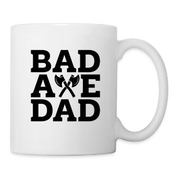 Bad Axe Dad Hatchet Throwing Bullseye Axe Thrower - Tasse - Weiß - Rechts