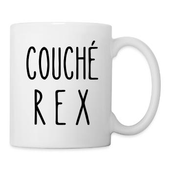 couché rex - Mug blanc - blanc - Droite