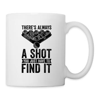 Il y a toujours un coup que vous venez de jouer au billard de snooker - Mug blanc - blanc - Droite