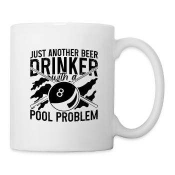 Just Another Beer Drinker Cue Stick Pool Player - Tasse - Weiß - Rechts