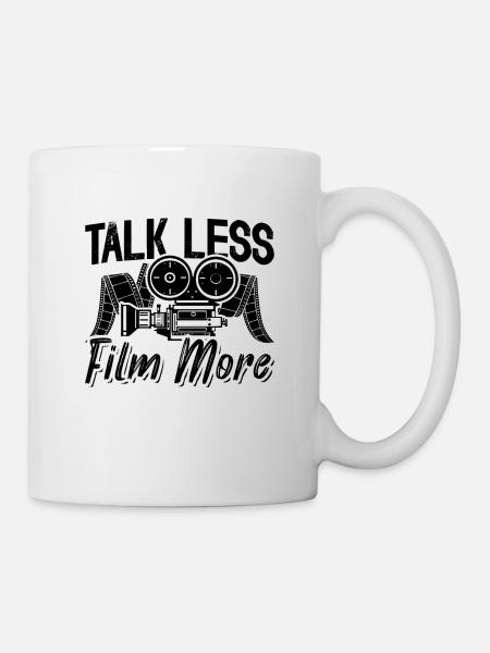 Parler moins de film Plus de monteur vidéo Réalisateurs - Mug blanc - blanc