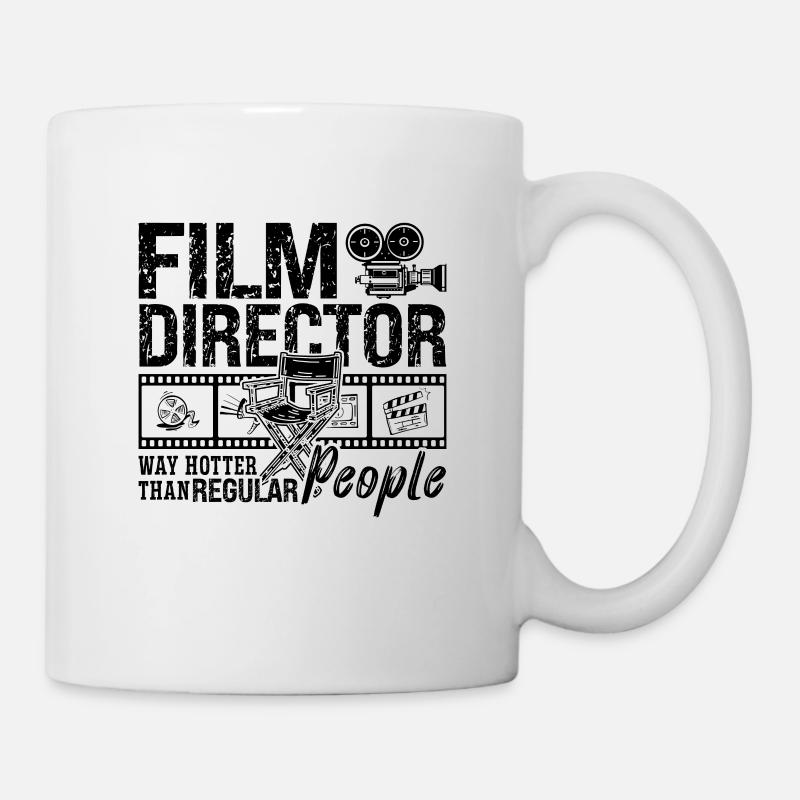 Le réalisateur de films est bien plus chaud que les réalisateurs de films - Mug blanc - blanc