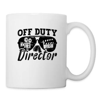 Off Duty Director Retro Film Cinema Film Directors - Mug - white - Right