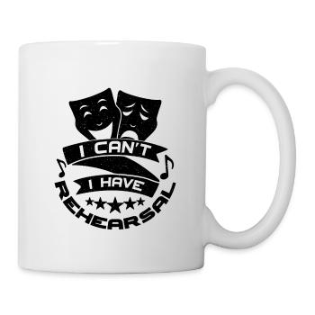 Je ne peux pas avoir de répétition Film Drame Acteur de théâtre - Mug blanc - blanc - Droite