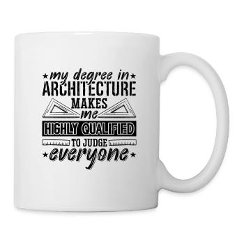 My Degree In Architecture EConstruction Architects - Tasse - Weiß - Rechts