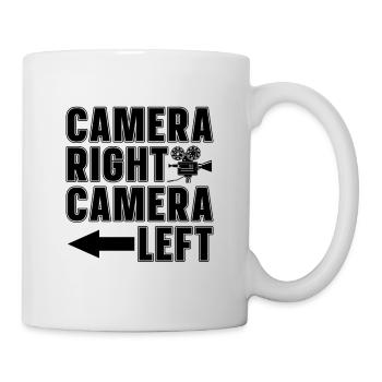 Caméra droite Caméra gauche Producteur de films Cinéaste - Mug blanc - blanc - Droite