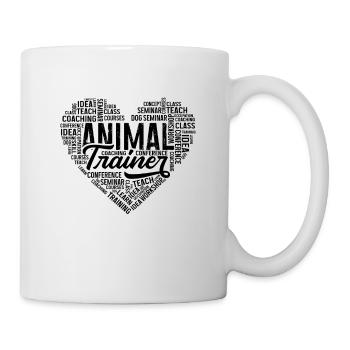 Dresseur d’animaux Gardien de zoo cardiaque Dresseurs d’animaux - Mug blanc - blanc - Droite