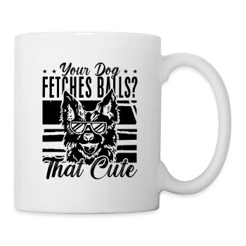 Your Dog Fetches Retro Dog Trainer Animal Trainers - Mug - white - Right