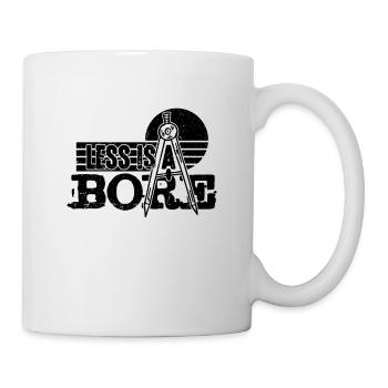 Less Is A Bore Retro Construct Builder Architects - Mug - white - Right