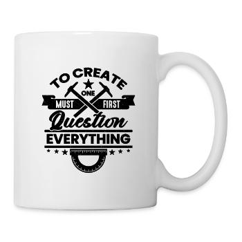 Pour créer, il faut d’abord les architectes de la construction - Mug blanc - blanc - Droite