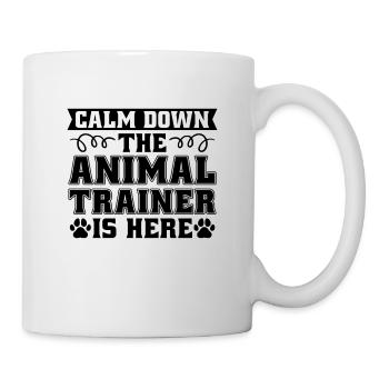 Calm Down The Animal Veterinarian Animal Trainers - Tasse - Weiß - Rechts