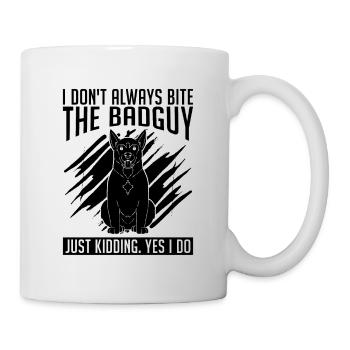 Je ne mords pas toujours les dresseurs d’animaux gardiens de zoo - Mug blanc - blanc - Droite