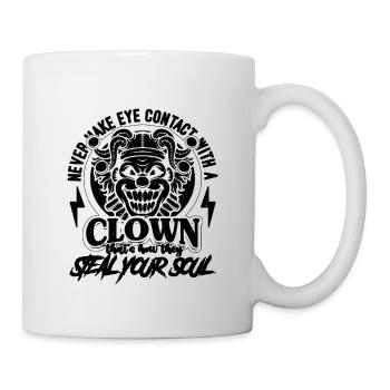 Never Make Eye Contact Clown Joker Circus Clowns - Mug - white - Right
