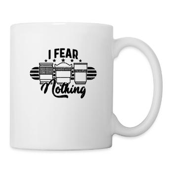 I Fear Nothing Retro Videographer Camera Operators - Mug - white - Right