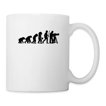 Cadreur Evolution Retro aime le cinéma - Mug blanc - blanc - Droite