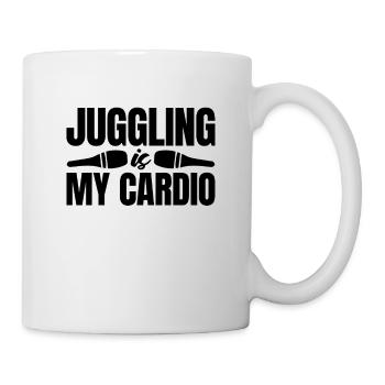Juggling Is My Cardio Comedy Clown Circus Clowns - Tasse - Weiß - Rechts