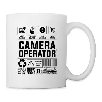 Camera Operator Loves Movie Maker Camera Operator - Tasse - Weiß - Rechts