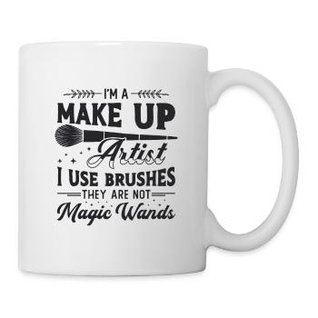 Je suis maquilleur J’utilise des maquilleurs cosmétiques - Mug blanc - blanc - Droite