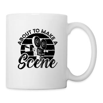 About To Make A Filmmaking Retro Camera Filmmaker - Tasse - Weiß - Rechts