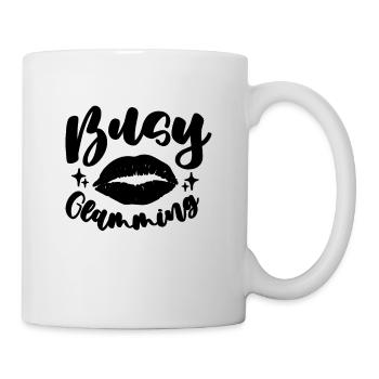 Busy Glamming Loves Cosmetologist Makeup Artists - Mug - white - Right