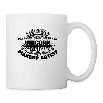 Je suis magique Quelque chose de cosmétologie maquilleurs - Mug blanc - blanc - Droite