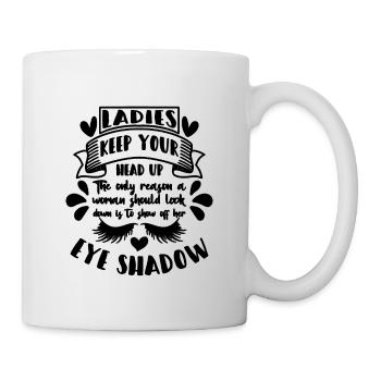 Ladies Keep Your Head Up Brow Tech Makeup Artists - Mug - white - Right